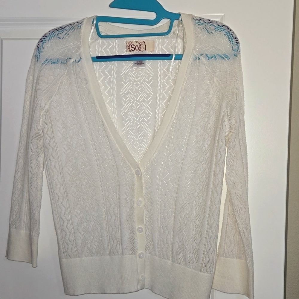 White lace blouse small